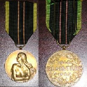 Belgian Resistance Medal