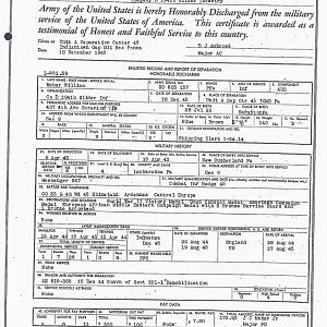 William Weber Discharge