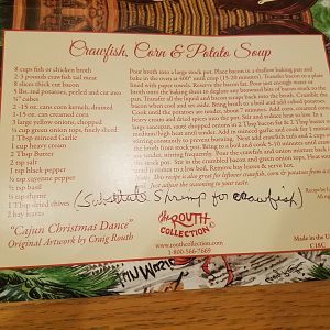 Christmas Card from A-58 - 2018 (Back/Recipe)